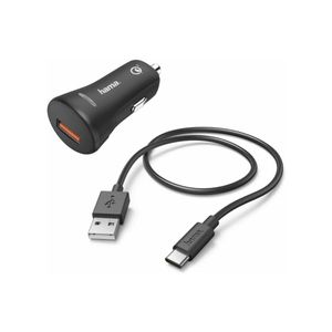 Kfz-Ladeset, USB Type-C, QC 3.0, 3 A, Schwarz (00183231)