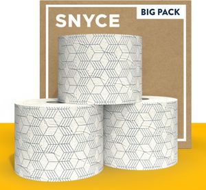 SNYCE Nicecube Toilettenpapier – Starterpack mit 15 Rollen - Design-Klopapier – 3-lagig + 300 Blatt je Rolle - extra weich - plastikfrei verpackt