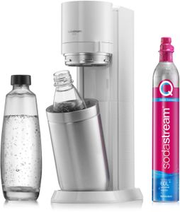 SodaStream Wassersprudler Duo Vorteilspack inkl. 2 Flaschen und  Quick Connect Zylinder, Weiß