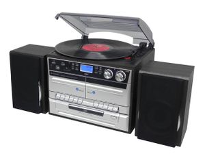 soundmaster stereo HiFi-Musikcenter (schwarz-silber)