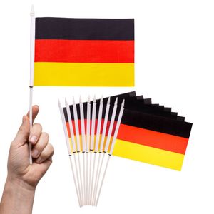 PHENO FLAGS Handfahne Deutschland Fähnchen Stockfahne Handflagge Fanartikel