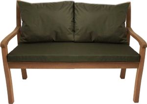 Vankúše na záhradnú lavicu Zelená | Vankúš na sedenie 130x60x7 + opierka chrbta 2x 56x50cm | Vankúše na záhradnú pohovku pre 2 osoby | Vankúše na záhradnú hojdačku