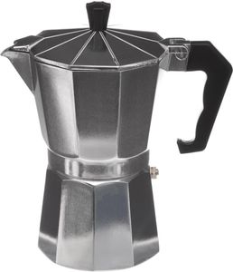Secret de Gourmet Kelsey Kaffeekocher aus Aluminium silber 18,5cm x 16cm x 10cm Secret de Gourmet Kelsey Kaffeekocher aus Aluminium silber 18,5cm x 16cm x 10cm