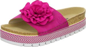 Rieker Pantoletten - Magenta / Fuchsia Kunstleder : Normal : 40 Größe: 40 Weite: Normal