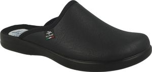 Fly Flot Herren Hausschuh bequemer Pantoffel, Größe:47 EU, Farbe:Schwarz