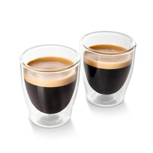 Tchibo 2er Espresso Gläser, Doppelwandig, Modernes Design, heiß und kalt