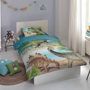 Good Morning Kinder-Bettwäsche-Set Dino 140 x 200/220 cm