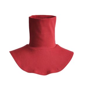 Halswickel, Rollkragenpullover, einfarbig, einfacher Unisex-Fake-Kragen für den Winter, Rot