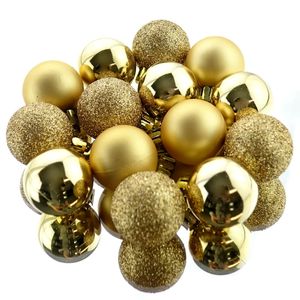 Weihnachtskugeln Goldfarben bruchfest  Ø 3 cm aus Kunststoff - 14er Set