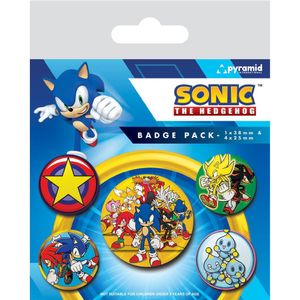 Sonic The Hedgehog - sada odznaků "Speed Team" 5-pack PM6139 (jedna velikost) (Pestrobarevné)