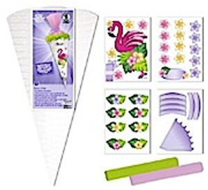 URSUS Schultüten-Bastelset Easy Line "Flamingo" 6-eckig 68cm URSUS Schultüten-Bastelset Easy Line "Flamingo" 6-eckig 68cm