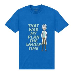 Rick And Morty - Tričko "My Plan" pro muže/dámy Unisex PN158 (4XL) (Královsky modrá)