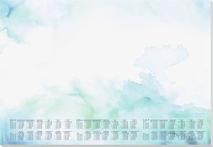 sigel Papier-Schreibunterlage "Watercolor Sea" 595 x 410 mm 30 Blatt
