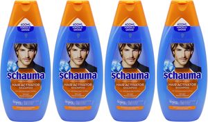4x Schauma Shampoo Hair Activator 400ml Koffein stimuliert dünnes lichtes Haar
