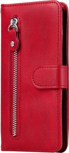 Mobigear Zipper  Xiaomi Mi Note 10 Lite Hülle Klapphülle Geldbörse - Rot