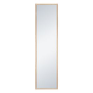 INSPIRE - Rechteckiger Spiegel MILO mit Holzrahmen - B.30 x H.120 cm - Helles Holz - Beige - Ganzkörperspiegel  -  Garderobenspiegel