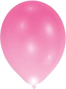 Luftballons mit LED 28 cm 5 Stück rosa Beleuchtung