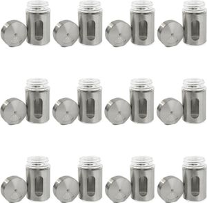 12x Gewürzstreuer Edelstahl Pfeffer Salz Gewürze Glas Gewürzdose Vorratsgläser 12x Gewürzstreuer Edelstahl Pfeffer Salz Gewürze Glas Gewürzdose Vorratsgläser