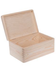 Holzbox Kiefer Holzkiste Allzweckkiste Kiste Aufbewahrung mit Deckel 30x20 SK18