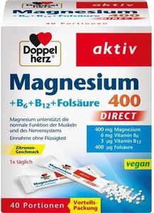 Double Heart Magnesium+B Vitamins Direct Pellets 40 kapsúl