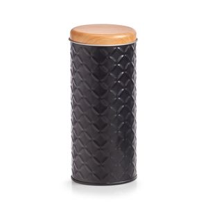 Zeller Dose "Scandi", Metall, schwarz, 680 ml, Ø7,5 x 18 cm
