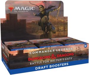 Wizards of the Coast Magic the Gathering Commander Legends: Battle for Baldur's Gate Draft-Booster Display (24) englisch