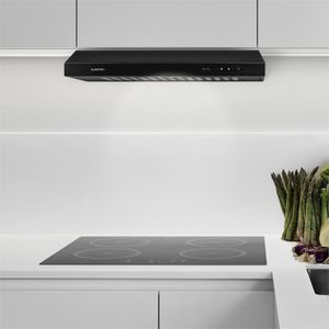 Klarstein UW60BL - Digestor, odsávací digestor, podskrinkový digestor, nástenný digestor, trieda energetickej účinnosti C, 60 cm, odsávanie/recirkulácia, maximálny prietok odsávaného vzduchu 210 m³/h, čierny
