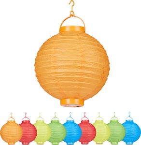 10 relaxdays LED Lampions bunt 10 relaxdays LED Lampions bunt