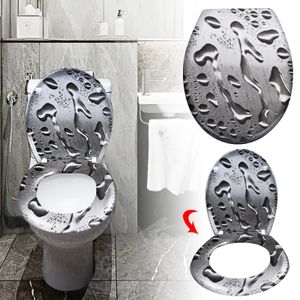 NAIZY Toilettensitz WC-Sitz mit Absenkautomatik, Soft-Close, Antibakteriell Funktion Klobrille #Wassertropfen