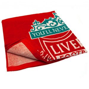 FC Liverpool - Osuška "You'll Never Walk Alone" TA8008 (140 cm x 70 cm) (červená)