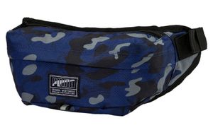 PUMA Gürteltasche Academy Waist Bag, Taillenbeutel, PUMA Logo, Camouflage - Blau