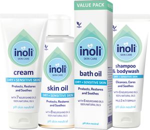 Inoli Babypflegeset 3 - pH-hautneutral - 100 % natürliche Öle