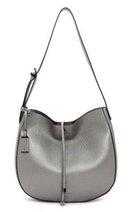 Tamaris Damen Schultertasche Beuteltasche Bag in Bag Janika 32010, Farbe:Silber