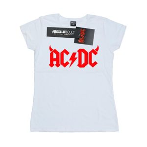 AC/DC - "Horns Logo" T-Shirt für Damen BI4761 (XXL) (Weiß)