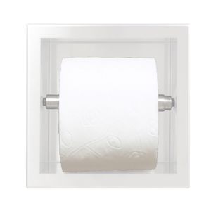 BADLAND Unterputz Wandnische Toilettenpapierhalter WALL BOX PAPER 1 Weiß