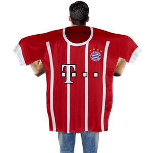 FC Bayern München Trikot geformt Banner/Körperfahne SG16185 (Einheitsgröße) (Rot/Weiß)