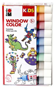 Marabu KiDS Window Color 10er Set farbig sortiert