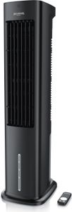 Brandson, Luftkühler mobil mit Wasserkühlung, Luftbefeuchter, Ventilator, Verdunstungskühler, Turmventilator, leise, 50 W mit 5L Wassertank