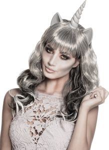 Zombie Einhorn - Kostüm Perücke für Fasching Halloween