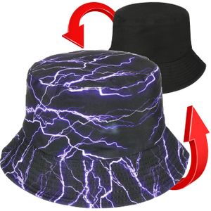 Versoli Bucket Hat - BH05 - Oboustranný letní klobouk Rybářská čepice Sun Hat Sun Protection Uni - STURM