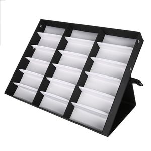 18 mriežok okuliare Display Case slnečné okuliare skladovanie box organizátor okuliare šperky Display Box