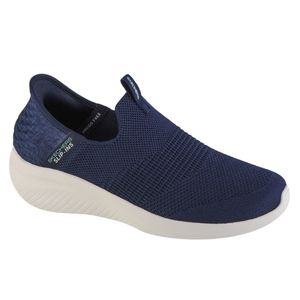 Skechers Damen Slipper Sportlich Gummisohle blau