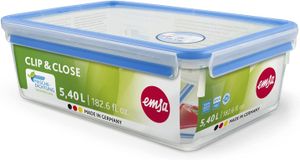 emsa CLIP & CLOSE Kontajner na čerstvé potraviny 5,50 l transparentný / modrý