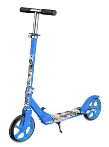 Cityroller Kinderroller Aluminium Scooter Roller Kinder Tretroller Kickroller bis 100kg XL Blau