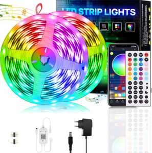 LED Strip, LED- Streifen, Lichtstreifen, Lichterketten, Bluetooth, 15M, 18 Lichter/M