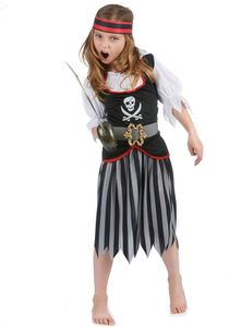Detský kostým piráta Swashbuckling Buccaneer šedo-červeno-čierny