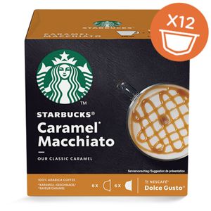 Nescafé Dolce Gusto Starbucks Caramel Macchiato, Latte Macchiato s karamelem, kávové kapsle, pražená káva, 12 kapslí