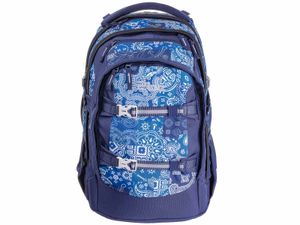 2Be Schulrucksack mit reflektierenden Elementen blau One Size