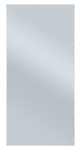 Vollblech-Seitenwand für Schulte Fachbodenregale mit Stecksystem | HxT 105x40cm | Lichtgrau