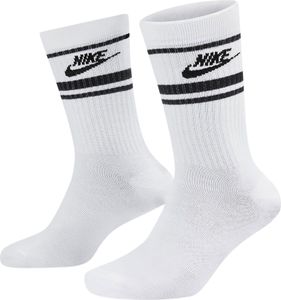 Nike Sportswear Everyday Essential Crew Socks 3-Pack Skarpety White/Black/Black M